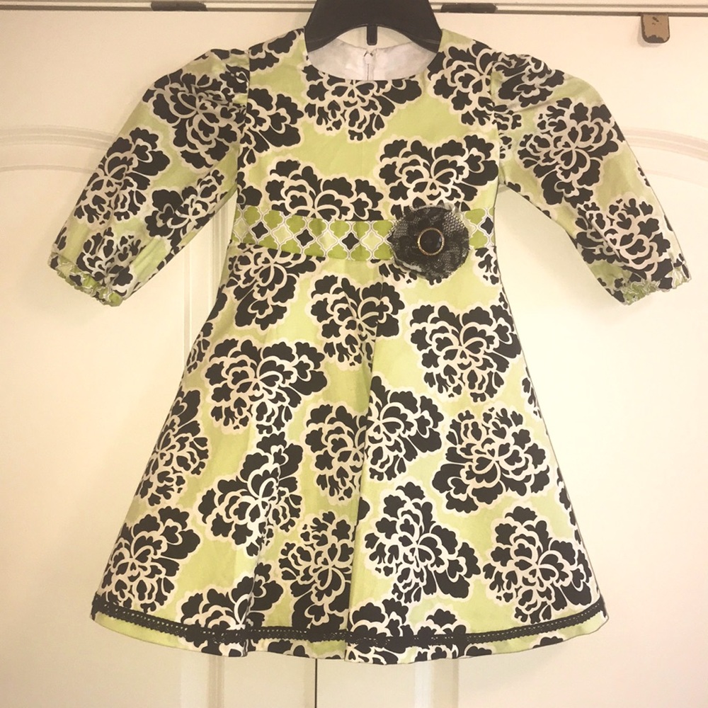 Handmade one of a kind Holiday dress. Girls size 3t